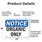 Signmission Organic Only, 24 in W x Rectangle, Plastic OS-2PACK-NS-P-1824-L-17036 - alternate 5